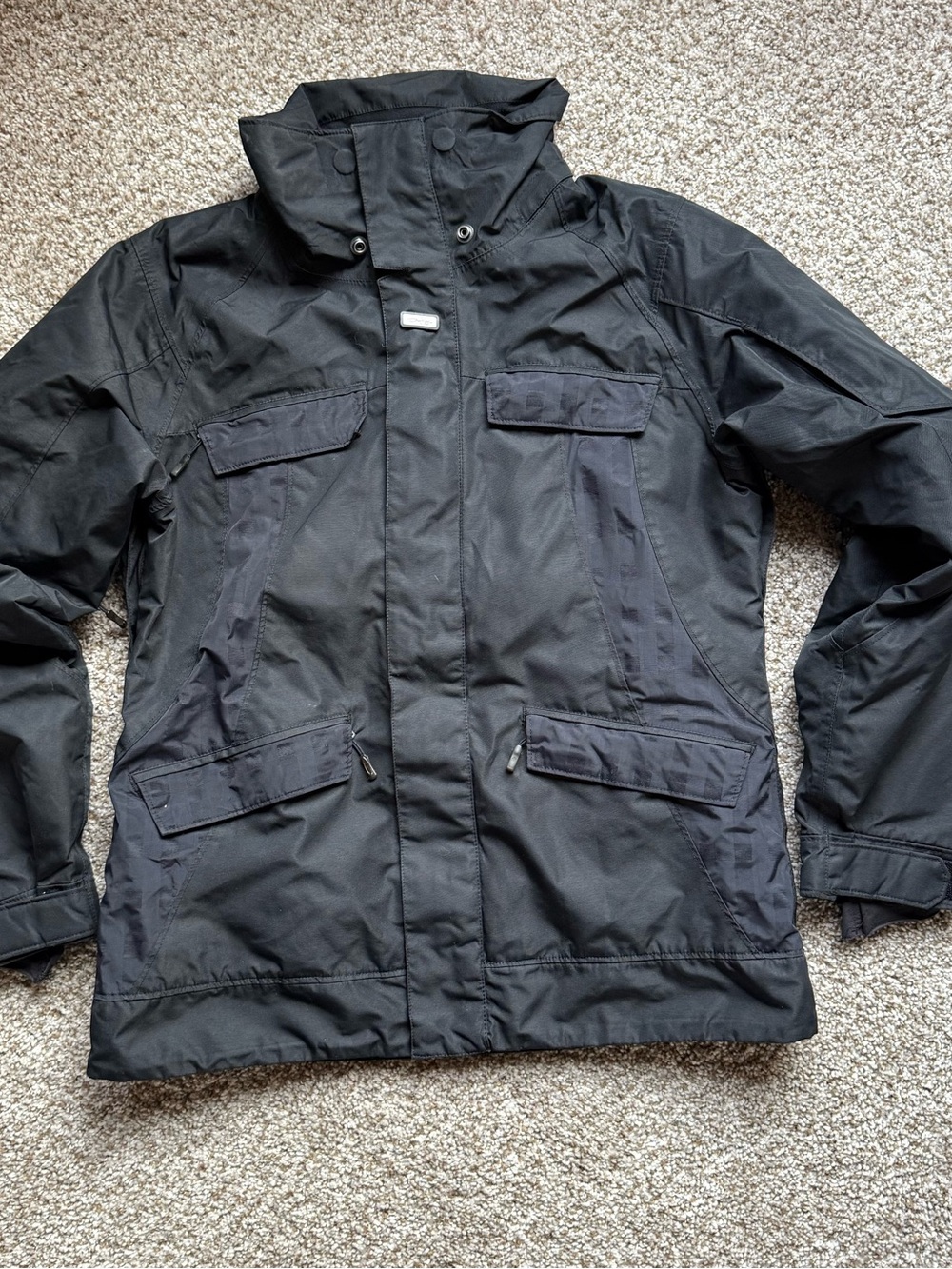 Oakley Men’s Medium Black Winter Jacket – Fleece Lined Snowboard Ski Coat